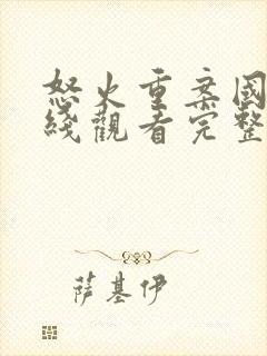 怒火重案国语在线观看完整版电影