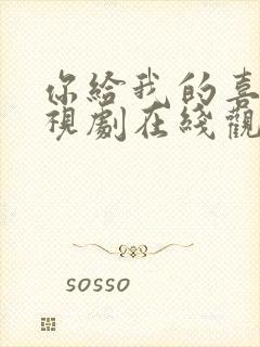 你给我的喜欢电视剧在线观看完整版