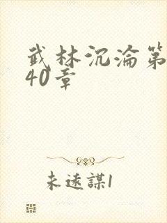 武林沉沦第四部40章