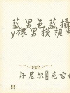 蓝男色蓝摄gay裸男模视频