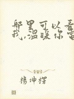 哪里可以看点燃我,温暖你电视剧