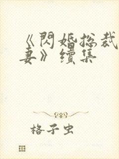 《闪婚总裁契约妻》续集