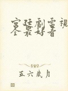 宫廷剧电视剧大全最好看