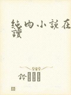 纯肉小说在线阅读