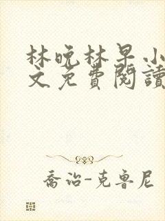 林晚林早小说全文免费阅读封面