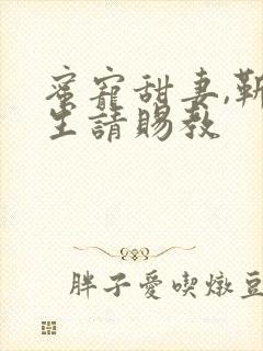 蜜宠甜妻,靳先生请赐教