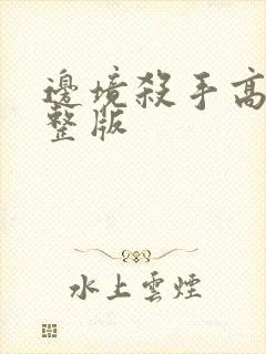 边境杀手高清完整版封面