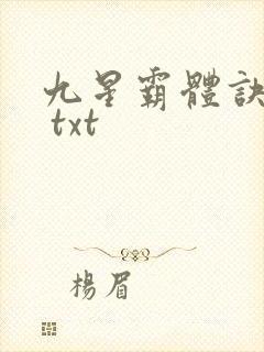 九星霸体诀下载 txt