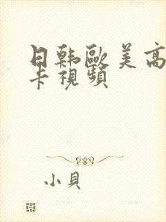 日韩欧美高清不卡视频