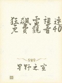 狂飙电视连续剧免费观看40集高清封面