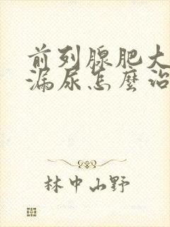 前列腺肥大术后漏尿怎么治疗?封面