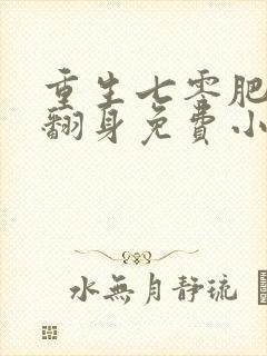 重生七零肥妻要翻身免费小说封面