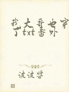 我大哥也穿过来了txt番外