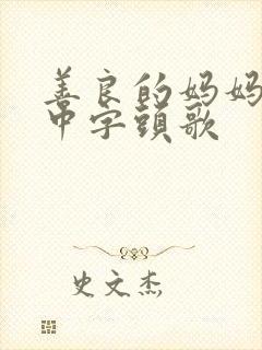 善良的妈妈朋友中字头歌封面