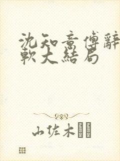 沈知意傅辞苏软软大结局