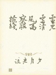 检察风云电影在线版高清免费观看