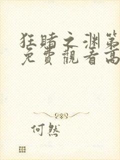 狂赌之渊第一季免费观看高清