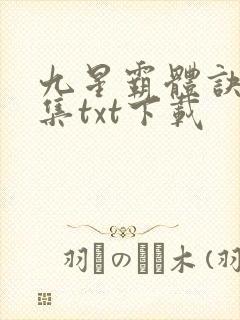 九星霸体诀 全集txt下载封面