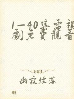 1—40集电视剧免费观看28集