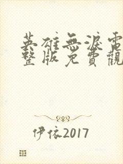 英雄无泪电影完整版免费观看封面