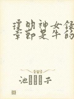 琼明神女录哪些章节是牛的封面
