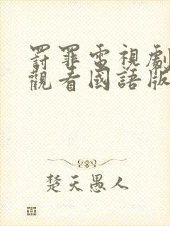 罚罪电视剧免费观看国语版全集高清