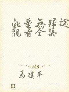 此爱无归途免费观看全集封面