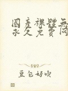 国产裸体无遮挡永久免费网封面