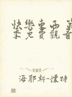 快乐东西 第4季免费观看完整版高清