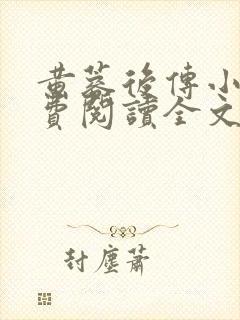 黄蓉后传小说免费阅读全文