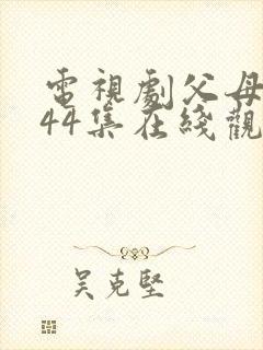 电视剧父母爱情44集在线观看