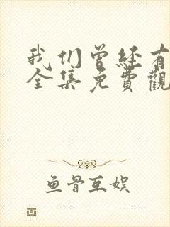 我们曾经有个家全集免费观看封面