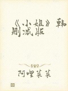 《小姐》韩剧未删减版