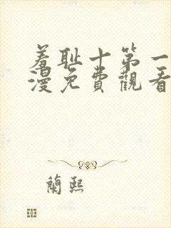 羞耻十第一季动漫免费观看