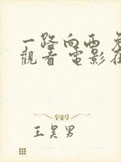 一路向西 免费观看 电影在线观看国语封面