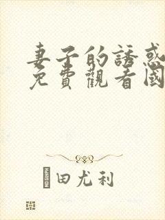 妻子的诱惑在线免费观看国语韩剧