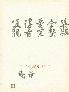 值得爱全集免费观看完整版封面