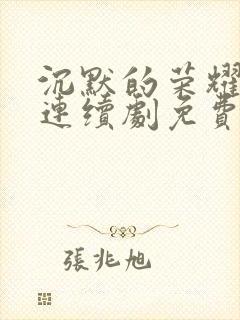 沉默的荣耀电视连续剧免费观看