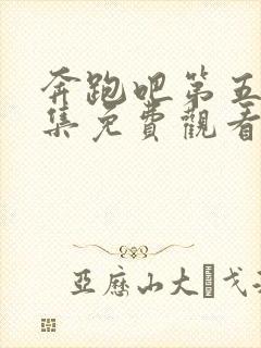 奔跑吧第五季全集免费观看完整版