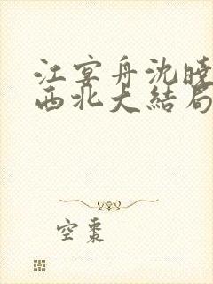 江宴舟沈晓岚大西北大结局