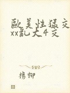 欧美性猛交xxxx乱大4交