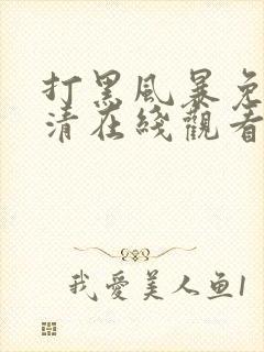 打黑风暴免费高清在线观看电视剧封面