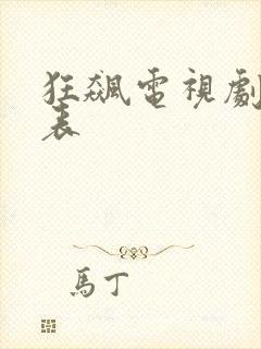 狂飙电视剧演员表