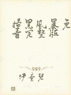 扫黑风暴免费观看完整版