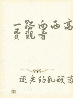 一路向西高清免费观看