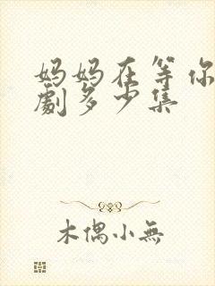 妈妈在等你连续剧多少集