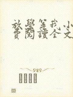 放学等我小说免费阅读全文封面