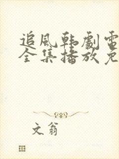 追风韩剧电视剧全集播放免费观看