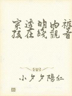 穿透明内裤的女孩在线观看封面