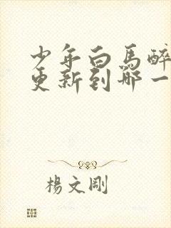 少年白马醉春风更新到哪一集了